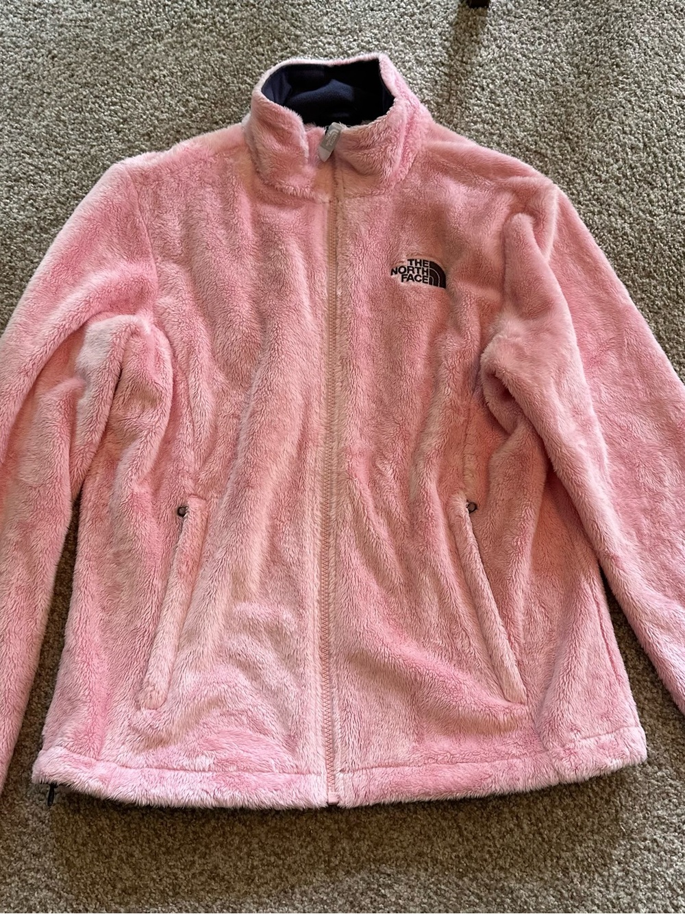 The North Face Fuzzy Pink Women’s Full Zip Jacket